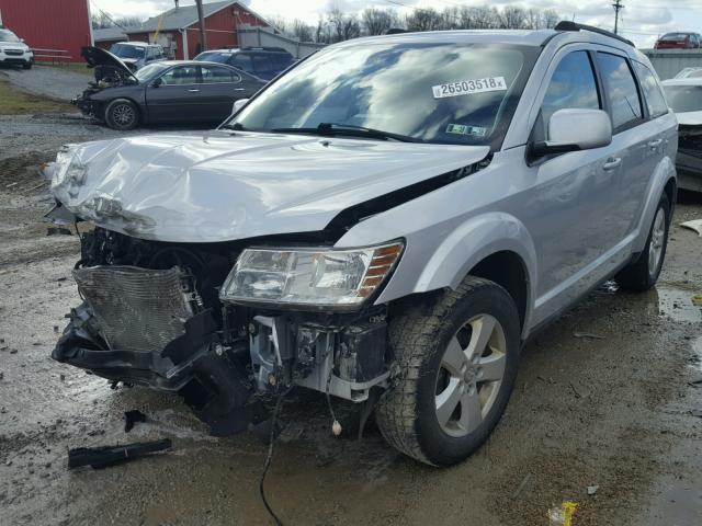 3D4PG5FV8AT116807 - 2010 DODGE JOURNEY SX SILVER photo 2