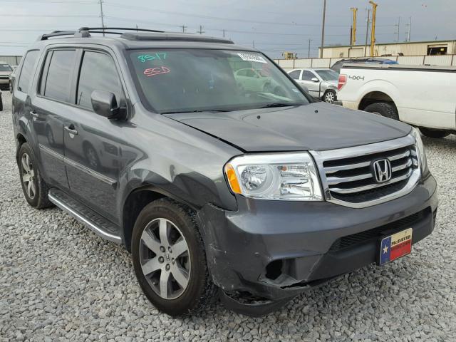 5FNYF3H92DB034633 - 2013 HONDA PILOT TOUR GRAY photo 1