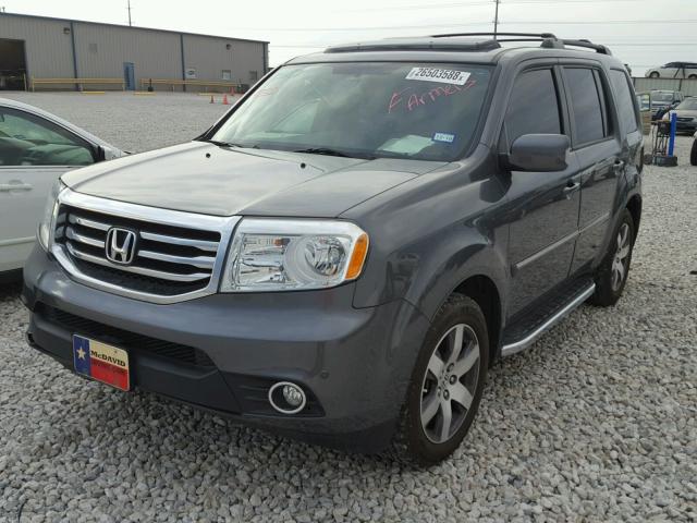 5FNYF3H92DB034633 - 2013 HONDA PILOT TOUR GRAY photo 2