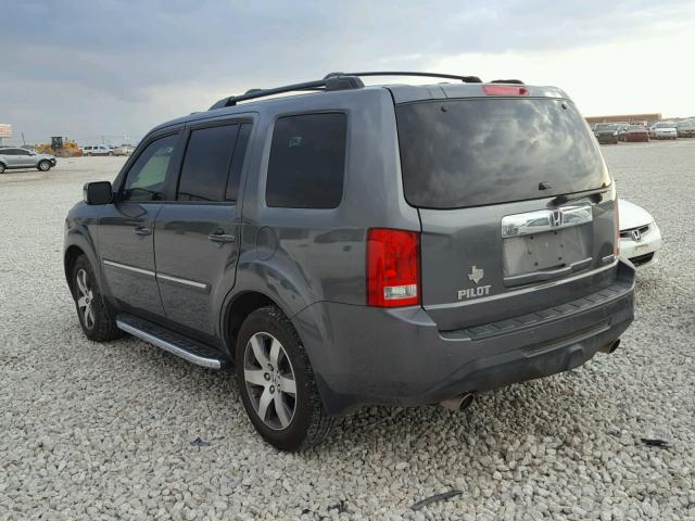 5FNYF3H92DB034633 - 2013 HONDA PILOT TOUR GRAY photo 3