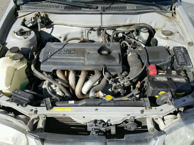 1NXBR12E22Z646600 - 2002 TOYOTA COROLLA CE SILVER photo 7