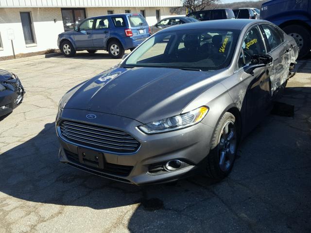 3FA6P0HR4DR233562 - 2013 FORD FUSION SE GREEN photo 2