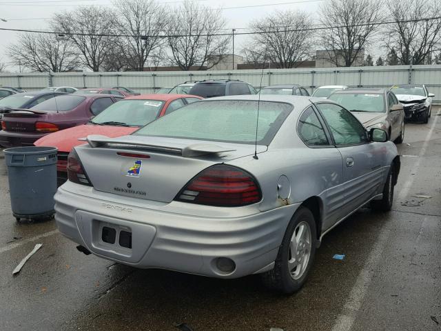 1G2NE12T8XM799876 - 1999 PONTIAC GRAND AM S SILVER photo 4