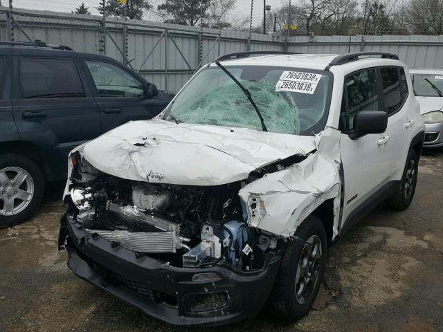 ZACCJAAB6HPF53838 - 2017 JEEP RENEGADE S თეთრი ფოტო 2