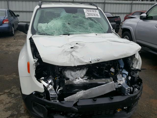 ZACCJAAB6HPF53838 - 2017 JEEP RENEGADE S თეთრი ფოტო 9