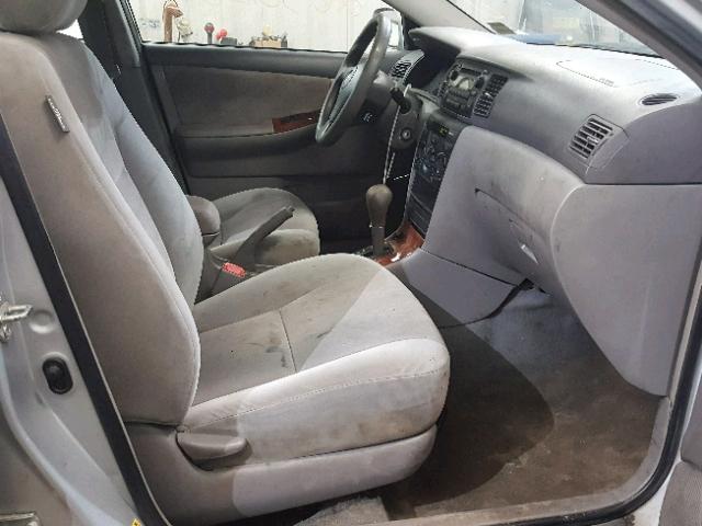 2T1BR30E37C775209 - 2007 TOYOTA COROLLA CE SILVER photo 5