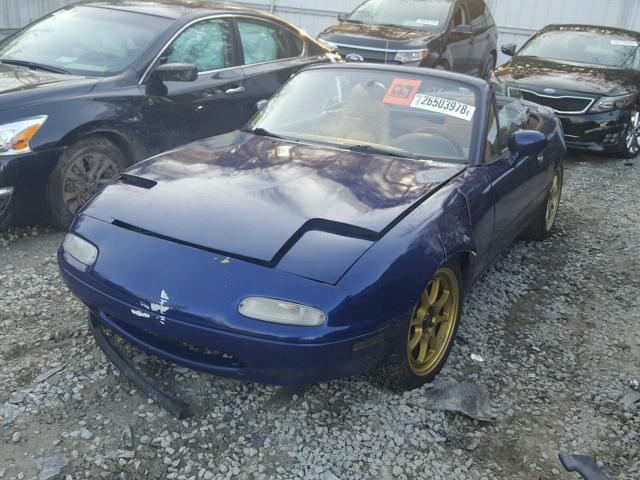 JM1NA3530V0737794 - 1997 MAZDA MX-5 MIATA BLUE photo 2