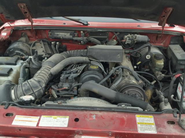 4F4CR12A3VTM13770 - 1997 MAZDA B2300 MAROON photo 7