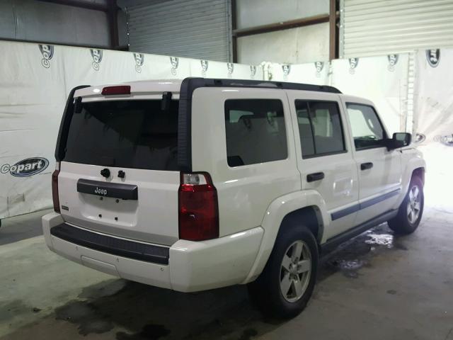 1J8HH48NX6C253748 - 2006 JEEP COMMANDER WHITE photo 4