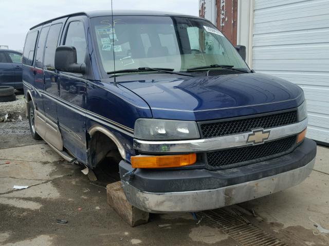 1GBFG15TX41104840 - 2004 CHEVROLET EXPRESS G1 BLUE photo 1