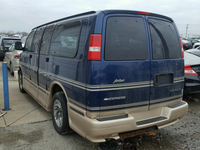 1GBFG15TX41104840 - 2004 CHEVROLET EXPRESS G1 BLUE photo 3