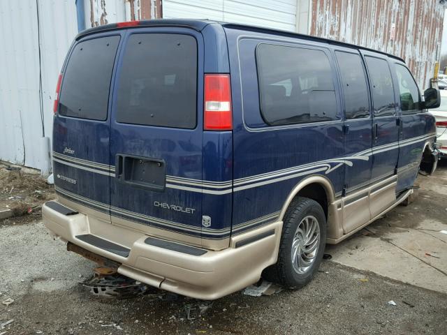 1GBFG15TX41104840 - 2004 CHEVROLET EXPRESS G1 BLUE photo 4