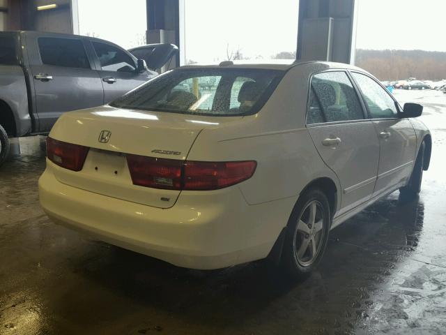 1HGCM56885A051292 - 2005 HONDA ACCORD EX WHITE photo 4