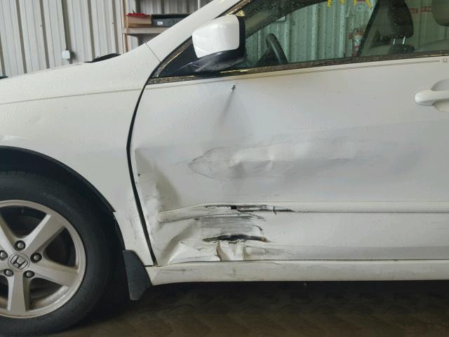 1HGCM56885A051292 - 2005 HONDA ACCORD EX WHITE photo 9