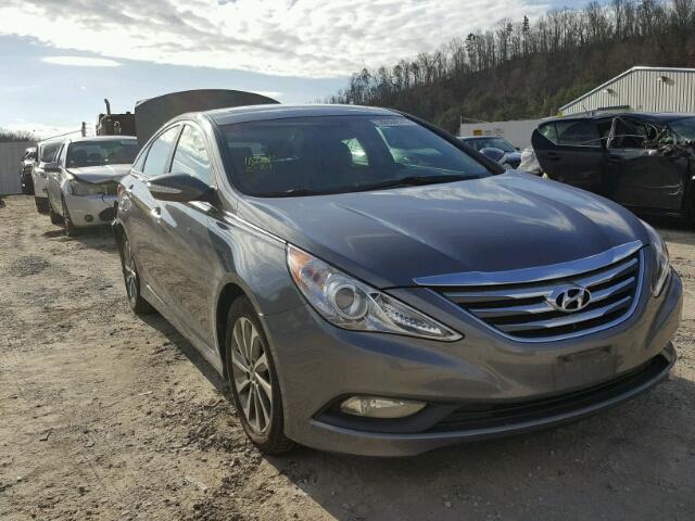 5NPEC4AC8EH889332 - 2014 HYUNDAI SONATA SE GRAY photo 1