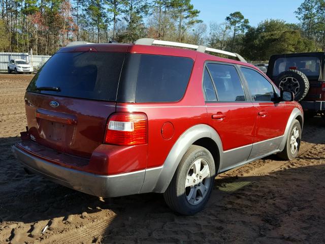 1FMZK05127GA04678 - 2007 FORD FREESTYLE RED photo 4