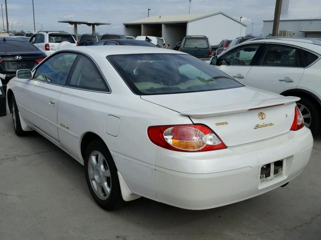 2T1CF28P02C589441 - 2002 TOYOTA CAMRY SOLA WHITE photo 3