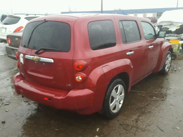 3GNDA13DX7S550805 - 2007 CHEVROLET HHR LS RED photo 4