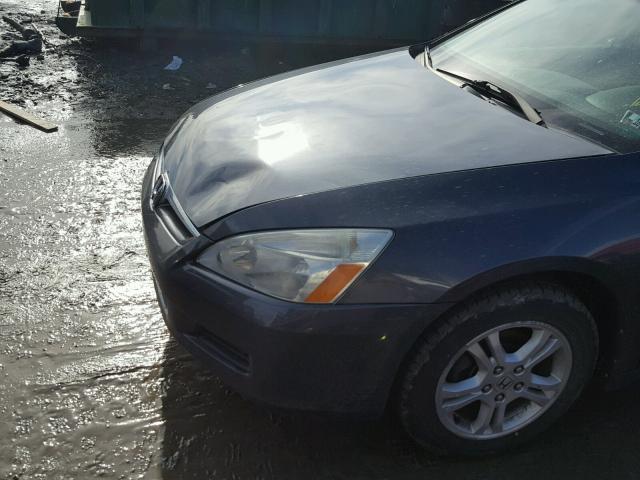 1HGCM56777A210278 - 2007 HONDA ACCORD EX GRAY photo 9