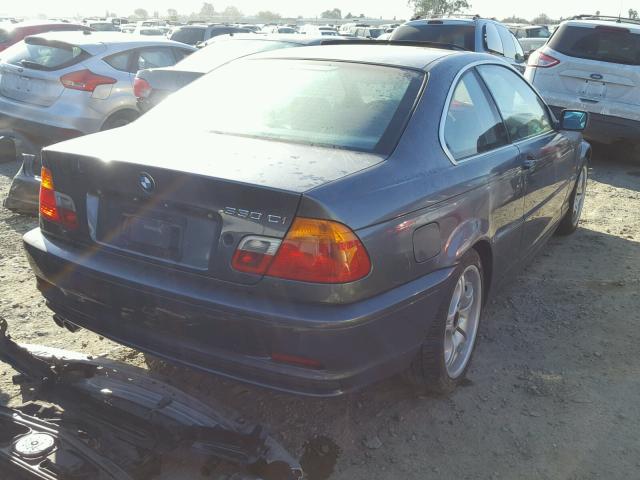 WBABN53471JU31076 - 2001 BMW 330 CI GRAY photo 4