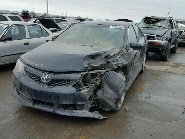 4T1BF1FK5DU203854 - 2013 TOYOTA CAMRY L BLACK photo 2