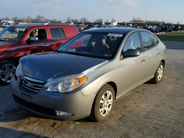 KMHDU4AD1AU144273 - 2010 HYUNDAI ELANTRA BL SILVER photo 2