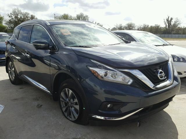 5N1AZ2MG8FN260411 - 2015 NISSAN MURANO S BLUE photo 1