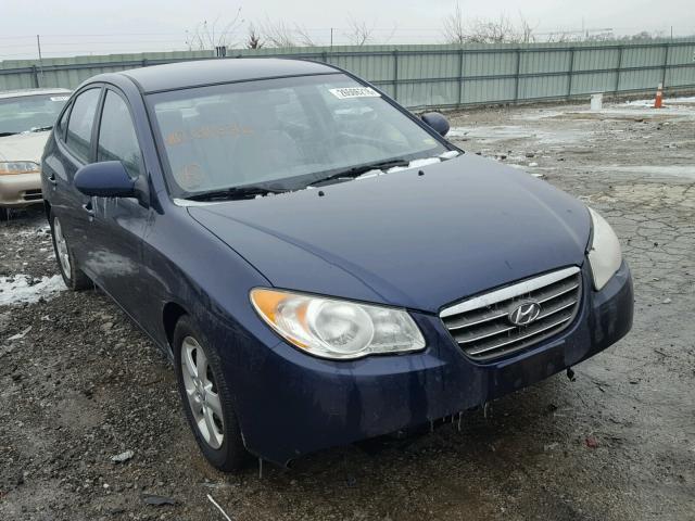 KMHDU46D79U611636 - 2009 HYUNDAI ELANTRA GL BLUE photo 1