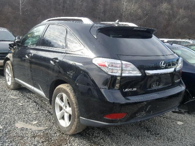 2T2BK1BA9AC034083 - 2010 LEXUS RX 350 BLACK photo 3