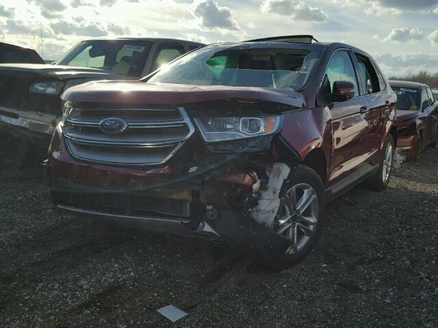 2FMPK4K82GBB30627 - 2016 FORD EDGE TITAN RED photo 2