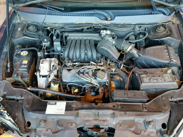 1FAHP53UX2G281279 - 2002 FORD TAURUS SE BLUE photo 7