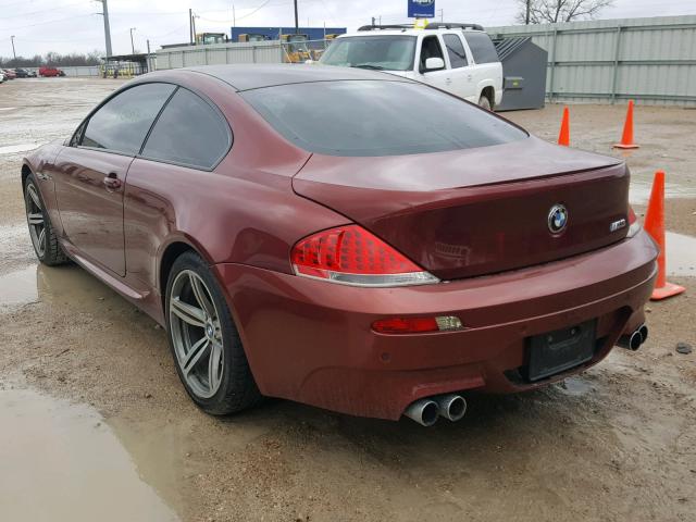 WBSEH93426B797987 - 2006 BMW M6 RED photo 3