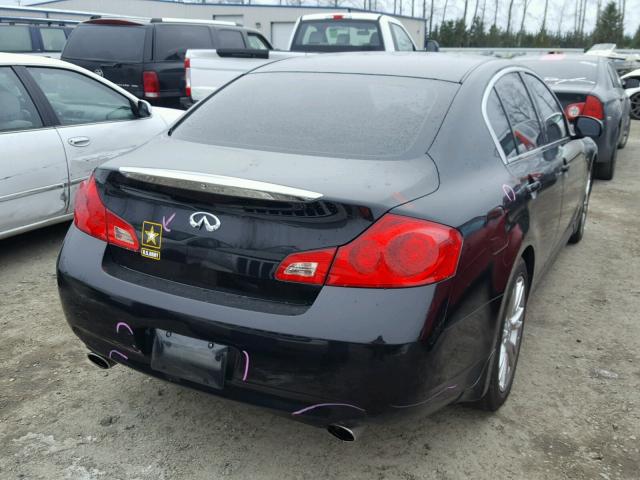 JNKBV61E87M723104 - 2007 INFINITI G35 BLACK photo 4