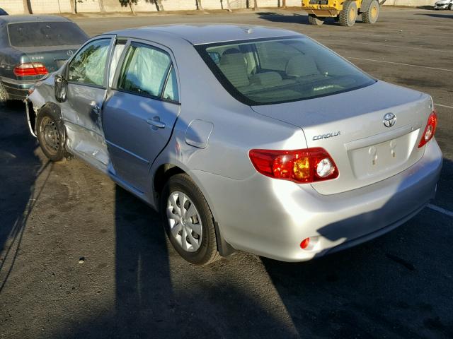 JTDBU4EE2A9110182 - 2010 TOYOTA COROLLA BA SILVER photo 3