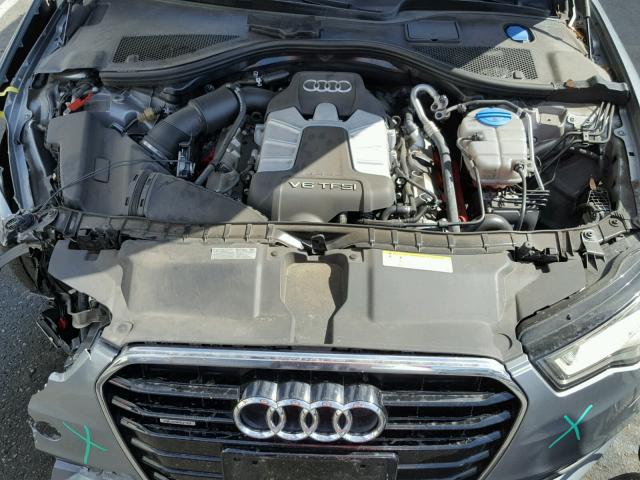 WAUGGAFC2DN123337 - 2013 AUDI A6 PREMIUM GRAY photo 7