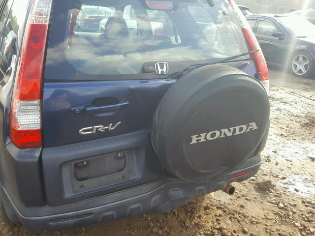 JHLRD68585C007320 - 2005 HONDA CR-V LX BLUE photo 9