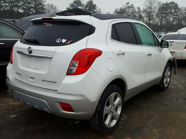 KL4CJBSB9FB196502 - 2015 BUICK ENCORE CON WHITE photo 4