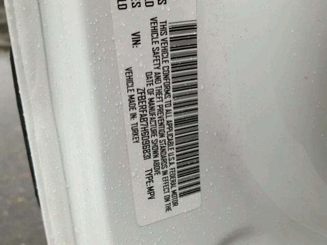 ZFBERFAB7H6D96831 - 2017 RAM PROMASTER 白色 照片 10