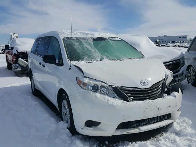 5TDZK3DC7DS338165 - 2013 TOYOTA SIENNA BAS WHITE photo 1