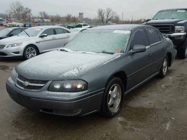 2G1WH52K559237846 - 2005 CHEVROLET IMPALA LS GRAY photo 2