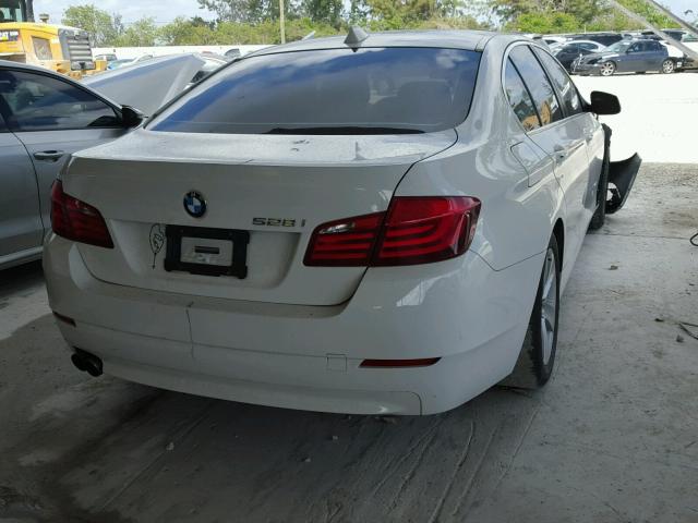 WBAFR1C53BC744851 - 2011 BMW 528 I WHITE photo 4