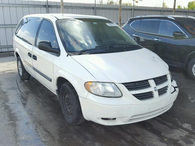 1D4GP24R55B276901 - 2005 DODGE GRAND CARA WHITE photo 1