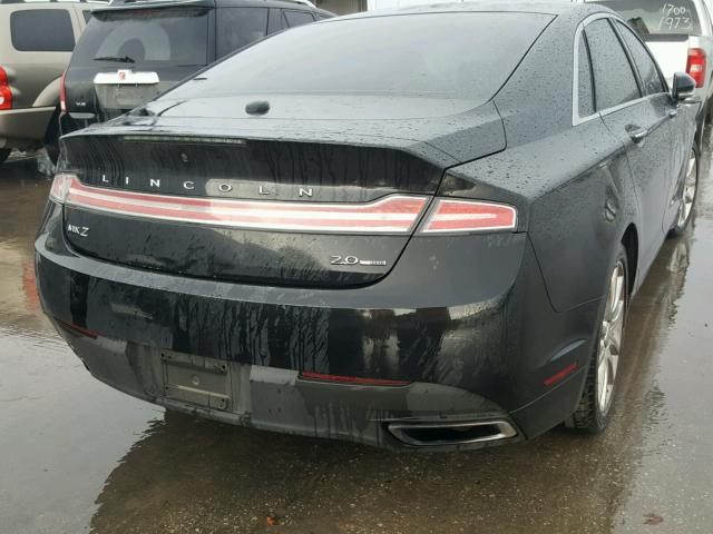 3LN6L2G95ER830204 - 2014 LINCOLN MKZ BLACK photo 4