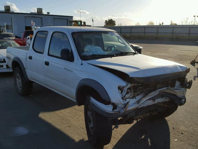 5TEGN92N63Z168064 - 2003 TOYOTA TACOMA DOU WHITE photo 1