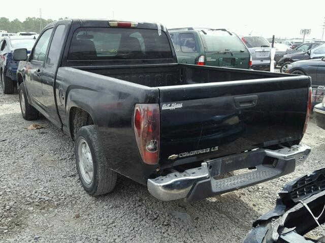 1GCCS198758140089 - 2005 CHEVROLET COLORADO BLACK photo 3