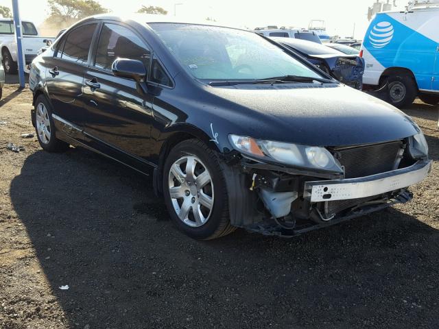 2HGFA16559H311529 - 2009 HONDA CIVIC LX BLACK photo 1