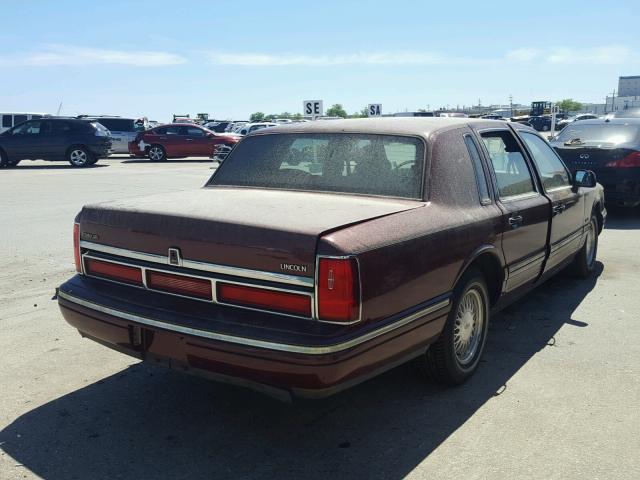 1LNLM82W7VY747150 - 1997 LINCOLN TOWN CAR S BURGUNDY photo 4