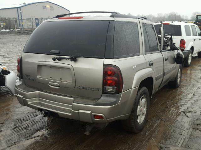 1GNDT13S532238552 - 2003 CHEVROLET TRAILBLAZE GRAY photo 4