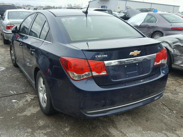 1G1PF5S99B7224439 - 2011 CHEVROLET CRUZE LT BLUE photo 3