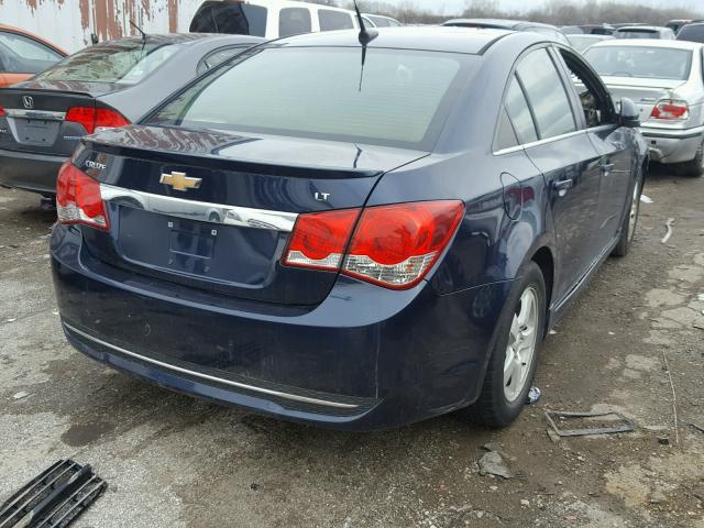 1G1PF5S99B7224439 - 2011 CHEVROLET CRUZE LT BLUE photo 4